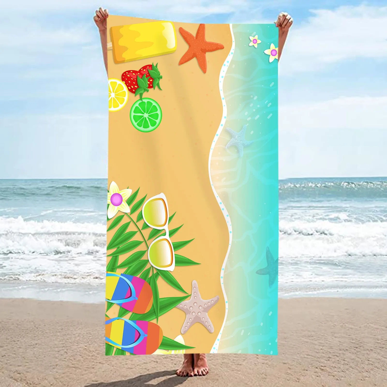 Microfiber Beach Towel Ultra Light Hawaiian Beach Pattern Bath Towel Sand Proof Beach Bath Sheets Soft White Shower Towels
Microfiber Beach Towel Ultra Light Hawaiian Beach Pattern Bath Towel Sand Proof Beach Bath Sheets Soft White Shower Towels
