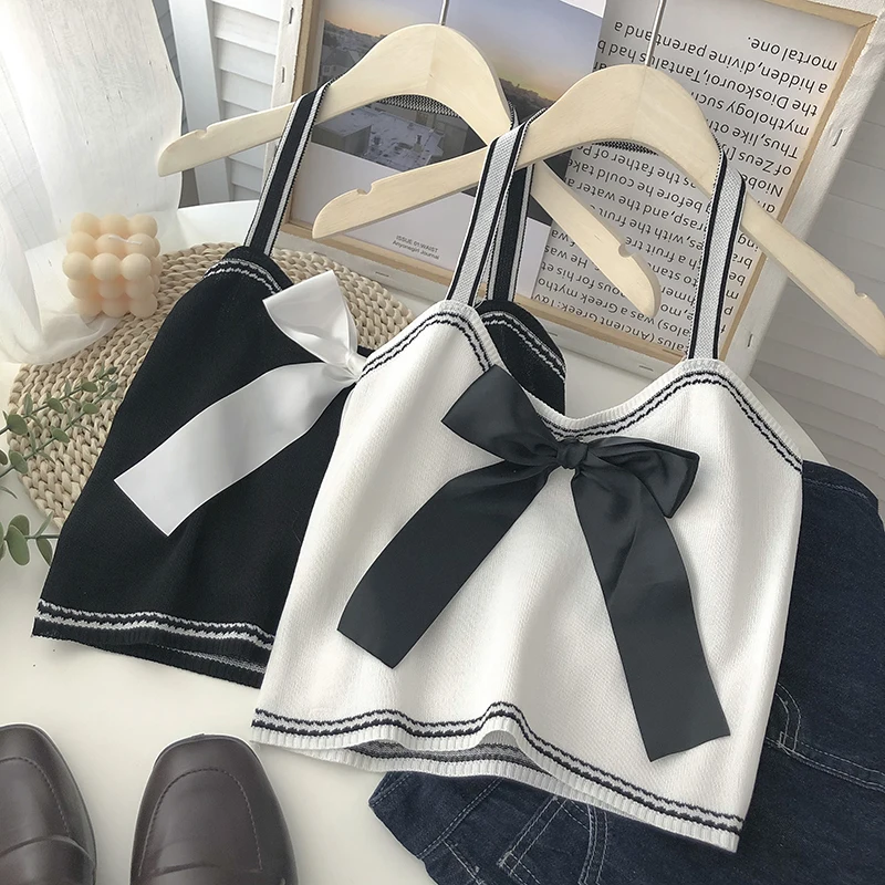 fashion tops 2022 women y2k tank top binder chest knit camisole debardeur femmes korean fashion cami bow dropshipping
fashion tops 2022 women y2k tank top binder chest knit camisole debardeur femmes korean fashion cami bow dropshipping