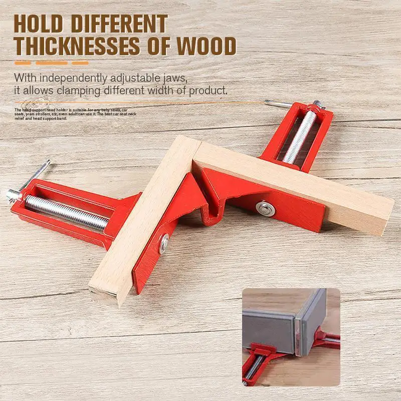 90 Degree Right Angle Clamp Multifunction Picture Frame 100MM Mitre Clamps Corner Holder Sawing Clip for Woodworking Tool
90 Degree Right Angle Clamp Multifunction Picture Frame 100MM Mitre Clamps Corner Holder Sawing Clip for Woodworking Tool