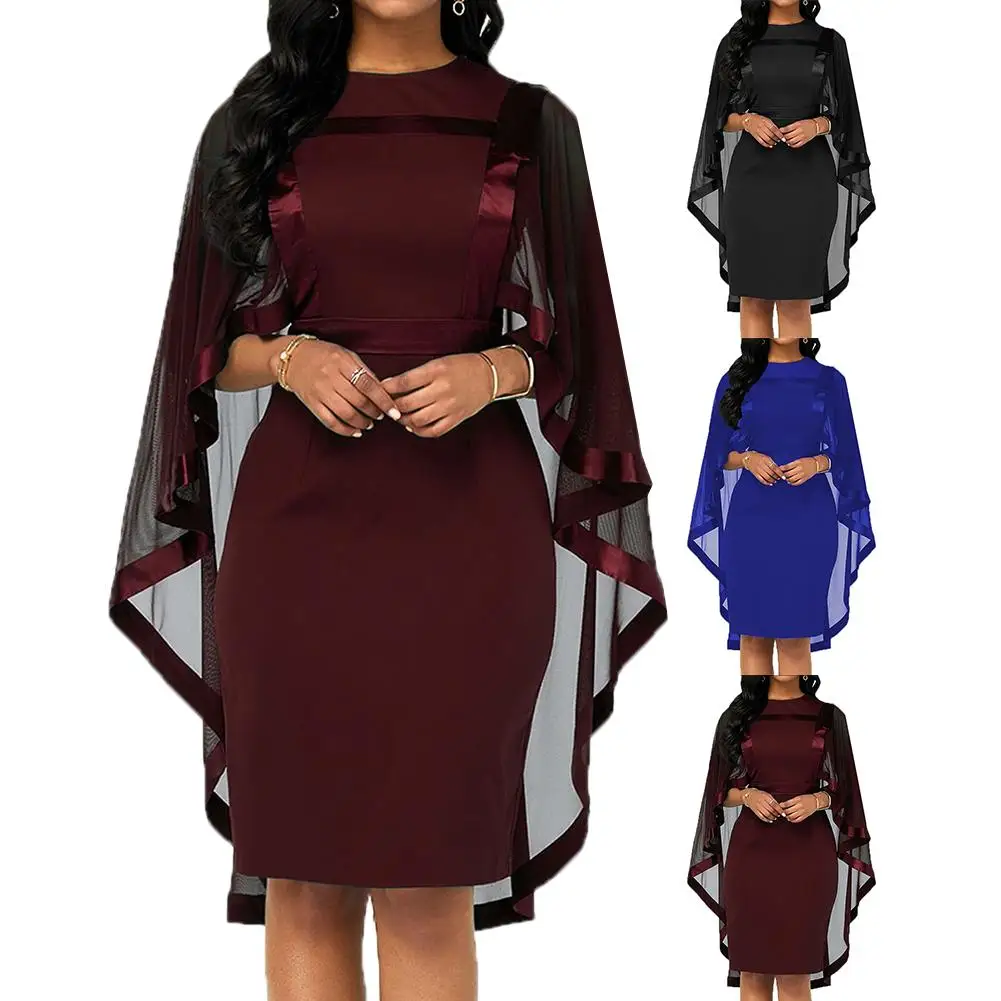 Модная женская накидка, облегающее платье с круглым вырезом для коктейвечерние, банкета, элегантное облегающее платье, платье-рубашка для работы, 2019
Модная женская накидка, облегающее платье с круглым вырезом для коктейвечерние, банкета, элегантное облегающее платье, платье-рубашка для работы, 2019