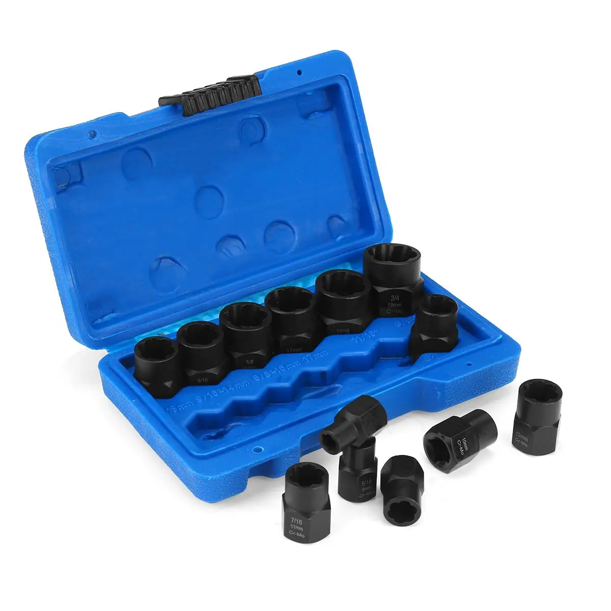13PCS Damaged Bolt Nut Screw Remover Extractor Socket Tool Kit Impact Wrench 3/8" Removal Set Bolt Nut Screw Removal Socket
13PCS Damaged Bolt Nut Screw Remover Extractor Socket Tool Kit Impact Wrench 3/8" Removal Set Bolt Nut Screw Removal Socket