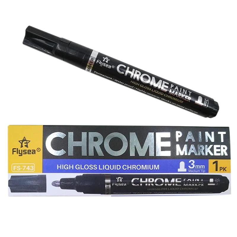 Silver Mirror Marker, Liquid Mirror Chrome Marker Model Gloss Oil-Based Paint Marker Pen Watercolor
Silver Mirror Marker, Liquid Mirror Chrome Marker Model Gloss Oil-Based Paint Marker Pen Watercolor