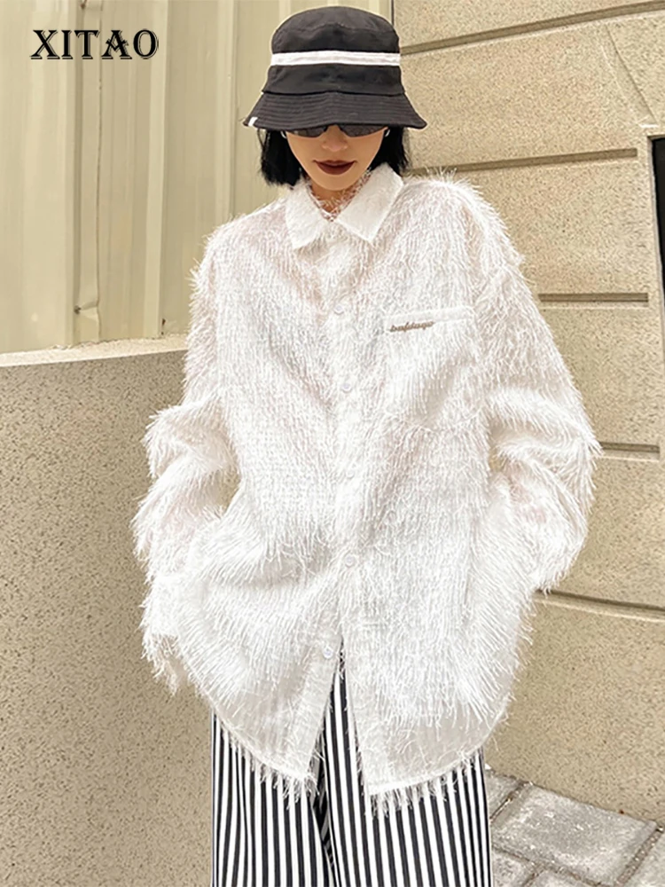 XITAO Single Breasted Tassel Shirt Korea 2022 Spring New Personality Fashion Loose Turn-down Collar Full Sleeve Shirt WMD4960
XITAO Single Breasted Tassel Shirt Korea 2022 Spring New Personality Fashion Loose Turn-down Collar Full Sleeve Shirt WMD4960