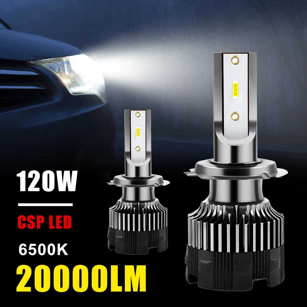 1Pair Car Led Headlight H7 H1 H4 9005 9006 H11 Led Bulb 6500K White LED Fog Light 20000LM 120W Car LED Bulb Auto Accessories
1Pair Car Led Headlight H7 H1 H4 9005 9006 H11 Led Bulb 6500K White LED Fog Light 20000LM 120W Car LED Bulb Auto Accessories