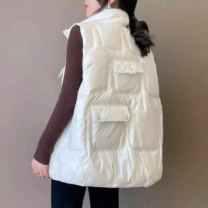 Woman Winter Solid Down Casual Puffer Vest Female Loose Waistcoat Bodywarm Jacket Ladies Sleeveless Waistcoat Coat Jackets G461
Woman Winter Solid Down Casual Puffer Vest Female Loose Waistcoat Bodywarm Jacket Ladies Sleeveless Waistcoat Coat Jackets G461