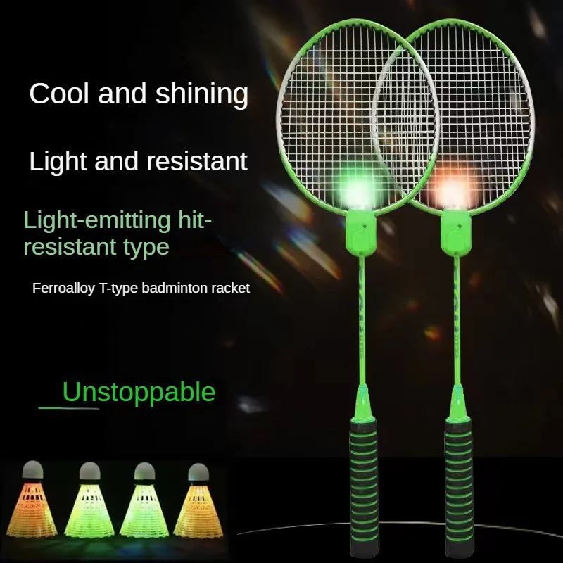 Luminous Badminton Racket Ultra-Light Entertainment Parent-Child Interaction Carbon Double Shot
Luminous Badminton Racket Ultra-Light Entertainment Parent-Child Interaction Carbon Double Shot