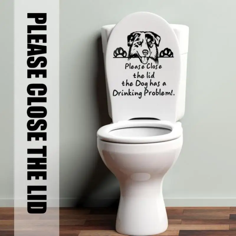 Funny Dog Stickers Toilet Lid Letter Tips Stickers Closing Lid Dog Toilet Seat Decor Decals Self Adhesive Refrigerator Stickers
Funny Dog Stickers Toilet Lid Letter Tips Stickers Closing Lid Dog Toilet Seat Decor Decals Self Adhesive Refrigerator Stickers