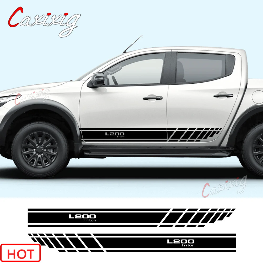 For Mitsubishi L200 Triton Car Door Side Skirt Stripes Stickers Truck Graphics Vinyl Decor Decals Cover Auto DIY Accessories
For Mitsubishi L200 Triton Car Door Side Skirt Stripes Stickers Truck Graphics Vinyl Decor Decals Cover Auto DIY Accessories