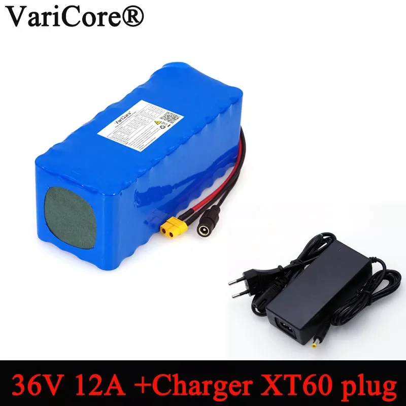 NEW2023 VariCore 36V 12Ah 18650 Li ion Battery pack Balance car Motorcycle Electric Car Bicycle Scooter with BMS+ 42v 2A Charger
NEW2023 VariCore 36V 12Ah 18650 Li ion Battery pack Balance car Motorcycle Electric Car Bicycle Scooter with BMS+ 42v 2A Charger