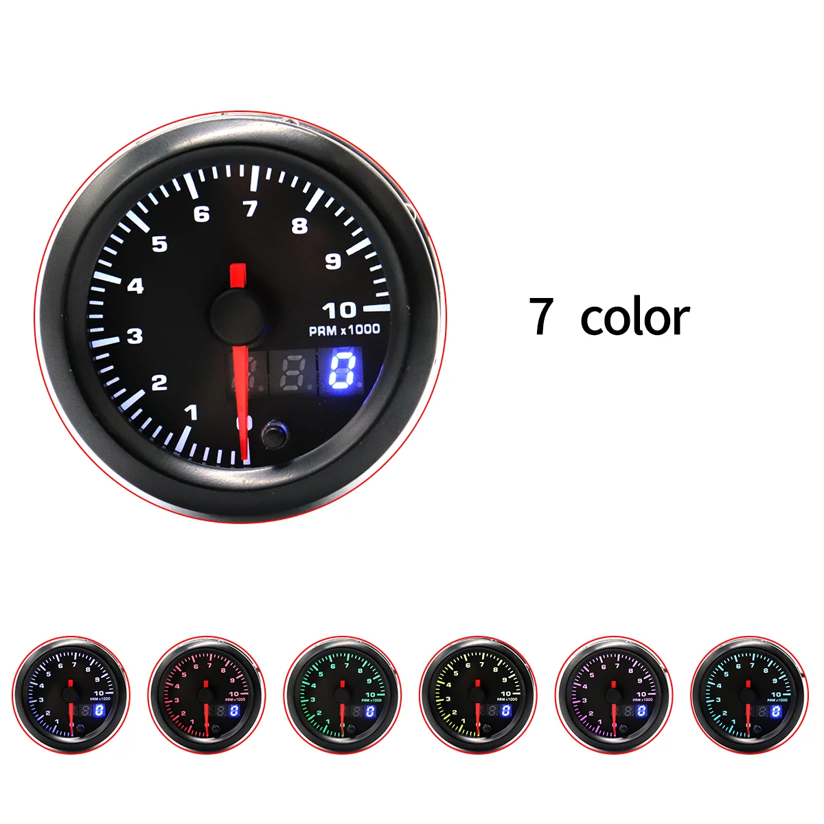 1 шт. 2-Дюймовая 7-цветная подсветка 52 мм 12 В 4/6/8 цилиндрический Регулируемый 0-10000 об/мин измеритель
1 шт. 2-Дюймовая 7-цветная подсветка 52 мм 12 В 4/6/8 цилиндрический Регулируемый 0-10000 об/мин измеритель