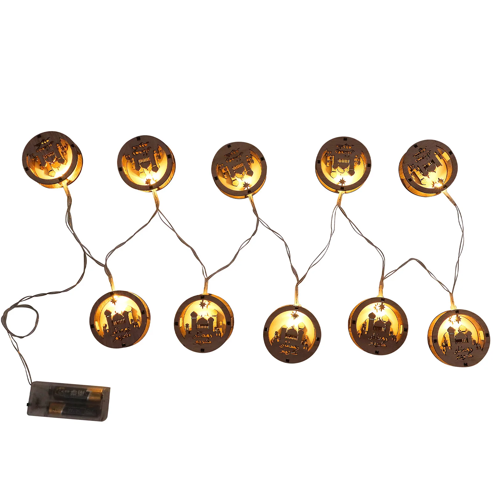 Ramadan LED String Lights Battery Powered Castle Carved Ornaments Holiday Party Favors
Ramadan LED String Lights Battery Powered Castle Carved Ornaments Holiday Party Favors
