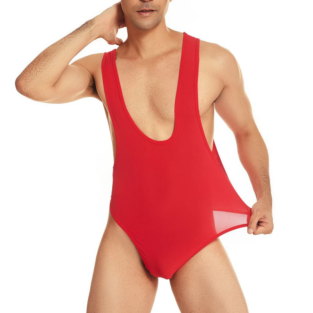 Sexy Vest Bodysuit Men Sleeveless Jumpsuit Soft Comfort Backless Thong Pajamas Bikini Erotic Leotard Wrestling Singlet Playsuit
Sexy Vest Bodysuit Men Sleeveless Jumpsuit Soft Comfort Backless Thong Pajamas Bikini Erotic Leotard Wrestling Singlet Playsuit
