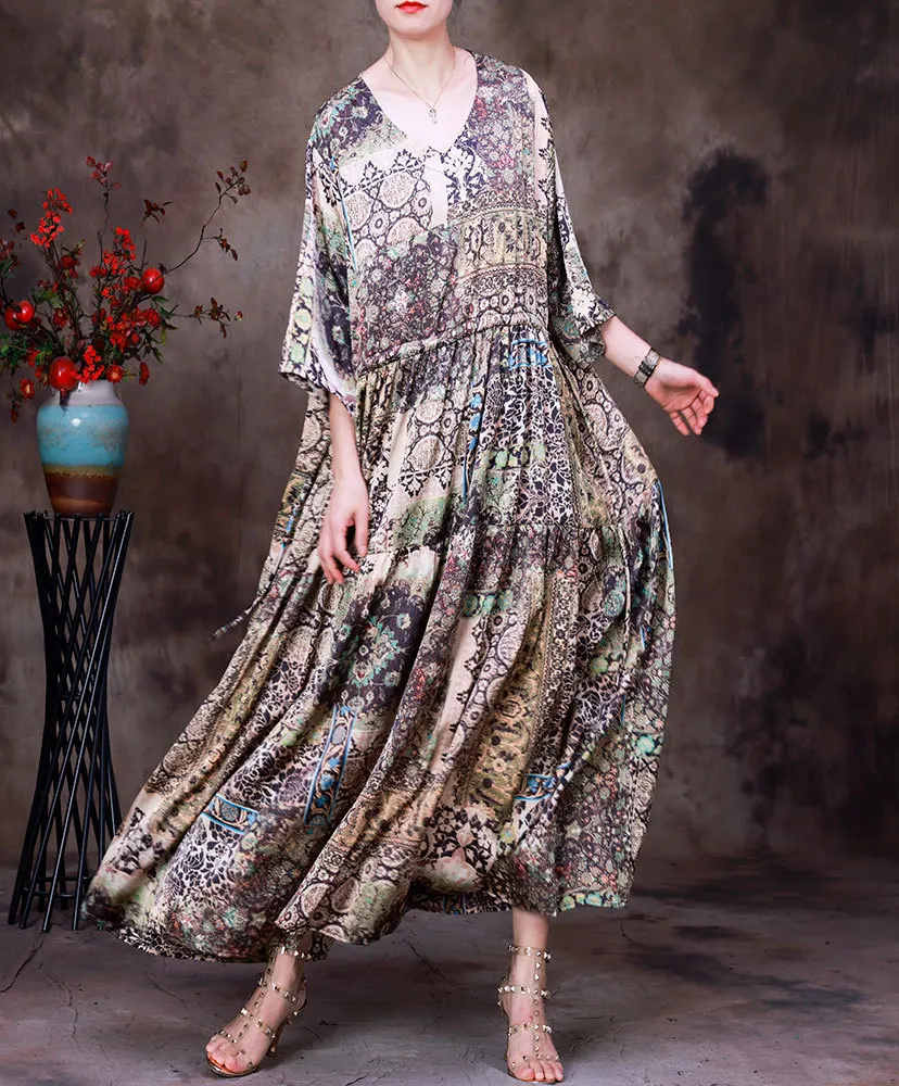 SuperAen 2022 Summer New Printing Lace-up V-neck Loose Oversized A-LINE Casual Ankle-Length Dresses for Women
SuperAen 2022 Summer New Printing Lace-up V-neck Loose Oversized A-LINE Casual Ankle-Length Dresses for Women