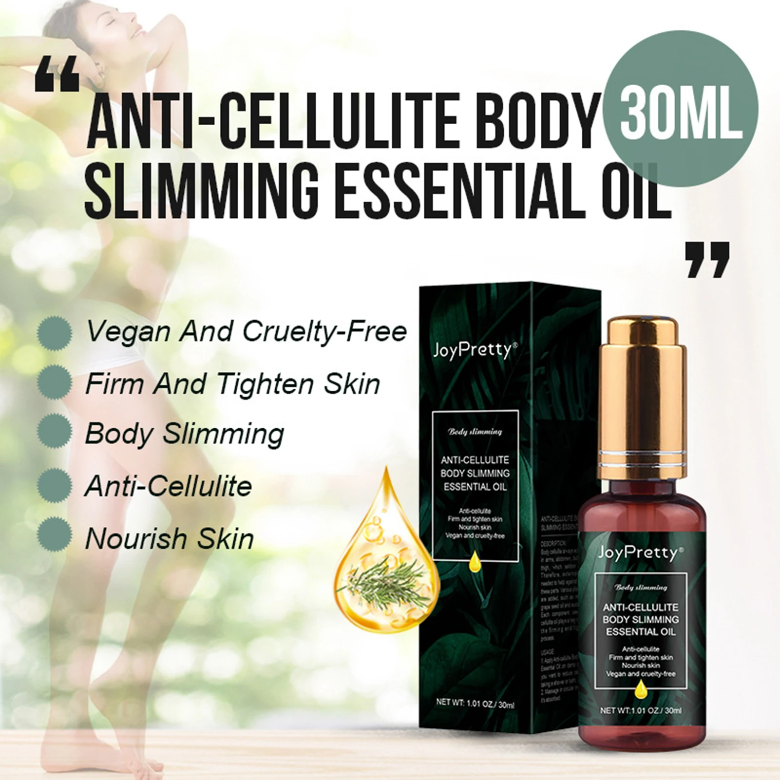 Slimming Body Essential Oil Belly Massage Oil Slimming Shaping Oil 30ML Body Care Plant Essential Oils For Belly Waist Thigh
Slimming Body Essential Oil Belly Massage Oil Slimming Shaping Oil 30ML Body Care Plant Essential Oils For Belly Waist Thigh