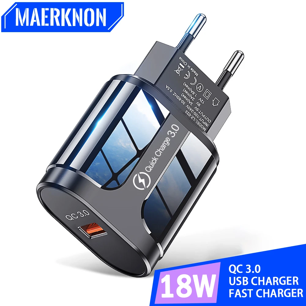 18W USB Charger Fast Charging 5V 3A For iPhone12 11 Pro Max Samsung Xiaomi Huawei Tablet Quick Charge 3.0 Mobile Phone Charger
18W USB Charger Fast Charging 5V 3A For iPhone12 11 Pro Max Samsung Xiaomi Huawei Tablet Quick Charge 3.0 Mobile Phone Charger