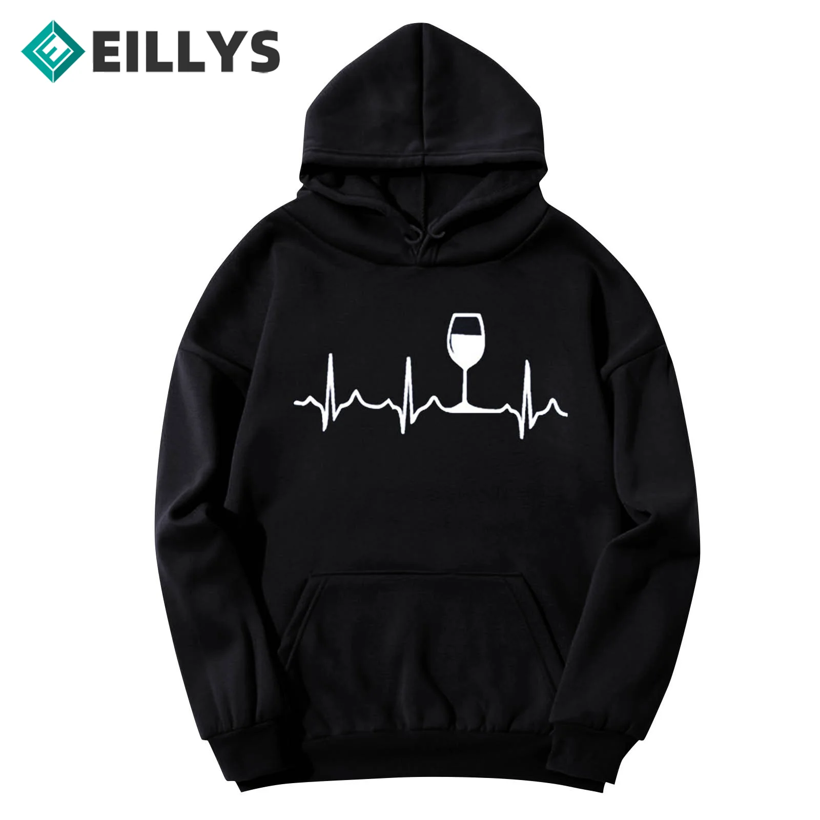Ladies Casual Long Sleeve Hoodie Red Wine Glass Heartbeat Print Sweatshirt Loose Fashion Versatile Sweatshirt Top
Ladies Casual Long Sleeve Hoodie Red Wine Glass Heartbeat Print Sweatshirt Loose Fashion Versatile Sweatshirt Top