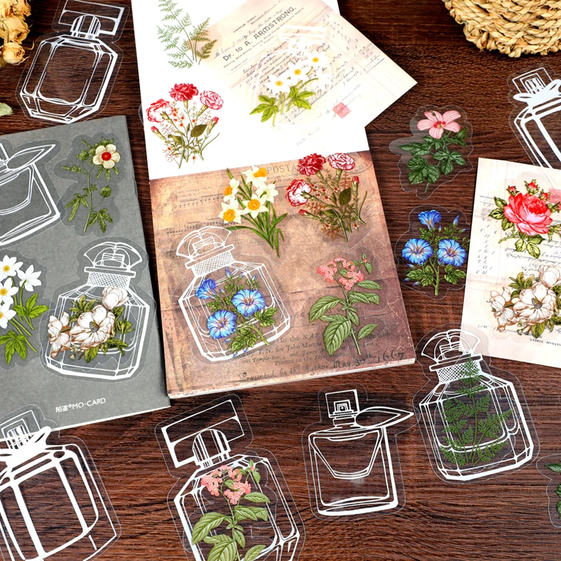 Journamm 40pcs/pack Transparent PET Bottle Stickers DIY Scrapbooking Decor Junk Journal Art Collage Photo Album Flower Stickers
Journamm 40pcs/pack Transparent PET Bottle Stickers DIY Scrapbooking Decor Junk Journal Art Collage Photo Album Flower Stickers