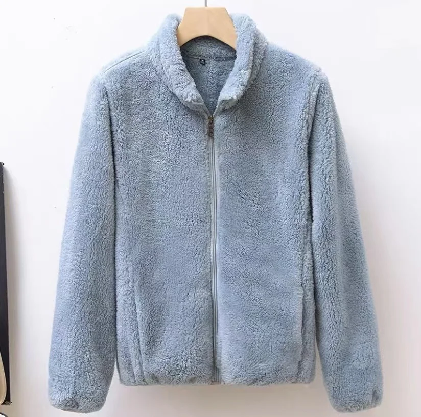 Coat Double-sided Coral Fleece Women's 2022 Autumn And Winter New Long-sleeved Fleece Jacket Thickened Warm Top Coat
Coat Double-sided Coral Fleece Women's 2022 Autumn And Winter New Long-sleeved Fleece Jacket Thickened Warm Top Coat