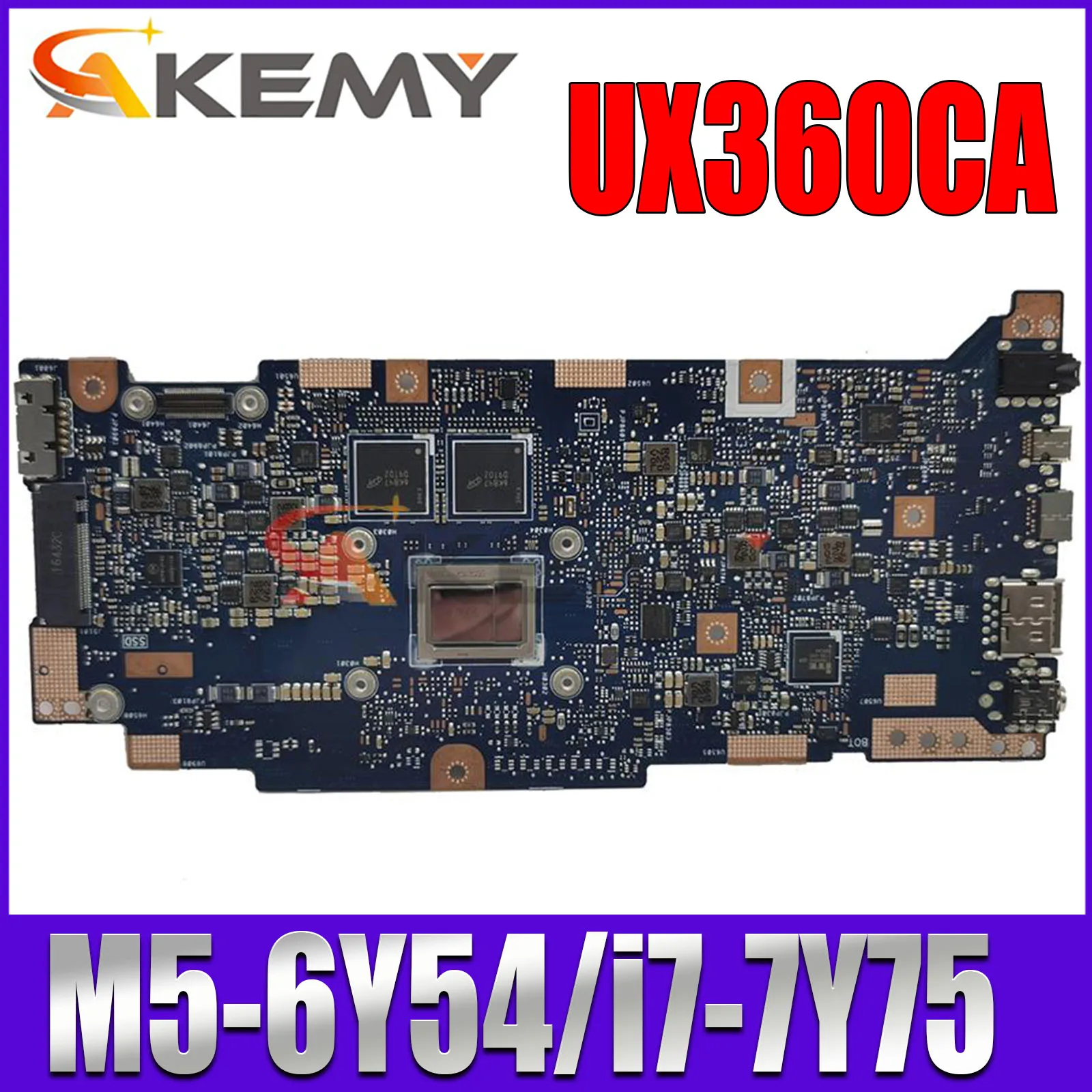 

UX360CAK Laptop Motherboard M3-6Y30 M5-6Y54 i5-7Y54 M7-6Y75 i7-7Y75 CPU 4GB 8GB RAM for ASUS UX360C UX360CA UX360CAK Mainboard