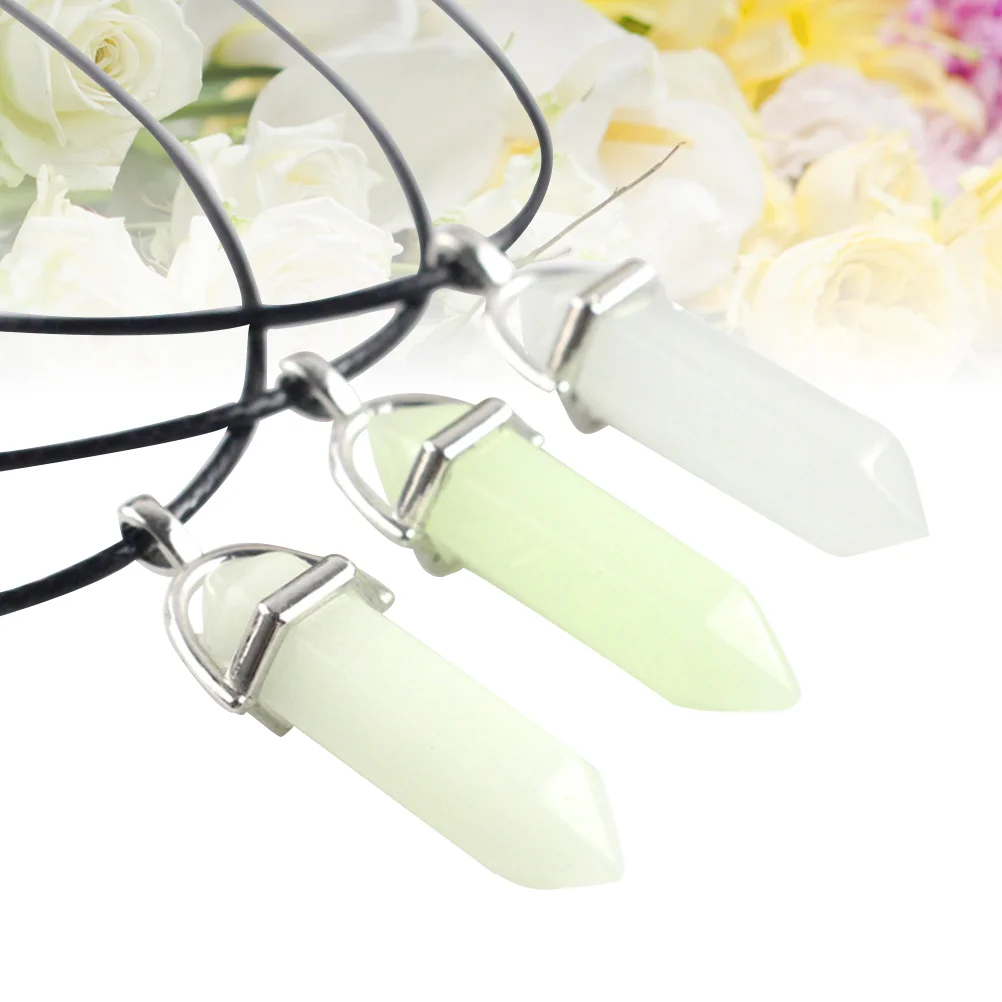 Necklace Crystal Hexagonal Chakra Luminous Glow The Dark Fluorescent Agate Stones Necklaces Pendant Decorative
Necklace Crystal Hexagonal Chakra Luminous Glow The Dark Fluorescent Agate Stones Necklaces Pendant Decorative