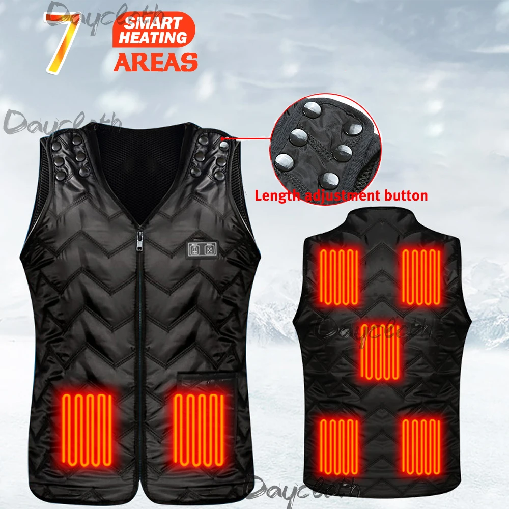 7/5 Zones Heated Vest Men Women USB Heated Jacket Heating Electric Thermal Clothing Hunting Vest Winter Outdoor Heating Jacket
7/5 Zones Heated Vest Men Women USB Heated Jacket Heating Electric Thermal Clothing Hunting Vest Winter Outdoor Heating Jacket
