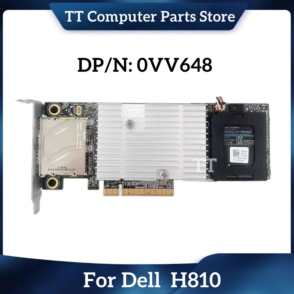 TT For Dell PERC H810 RAID Controller 1GB Cache 6GPS NDD93 0NDD93 VV648 0VV648 CN-0VV648 With Battery Fast Ship
TT For Dell PERC H810 RAID Controller 1GB Cache 6GPS NDD93 0NDD93 VV648 0VV648 CN-0VV648 With Battery Fast Ship