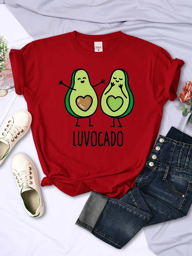 Футболка женская оверсайз с коротким рукавом и принтом авокадо 
Футболка женская оверсайз с коротким рукавом и принтом авокадо