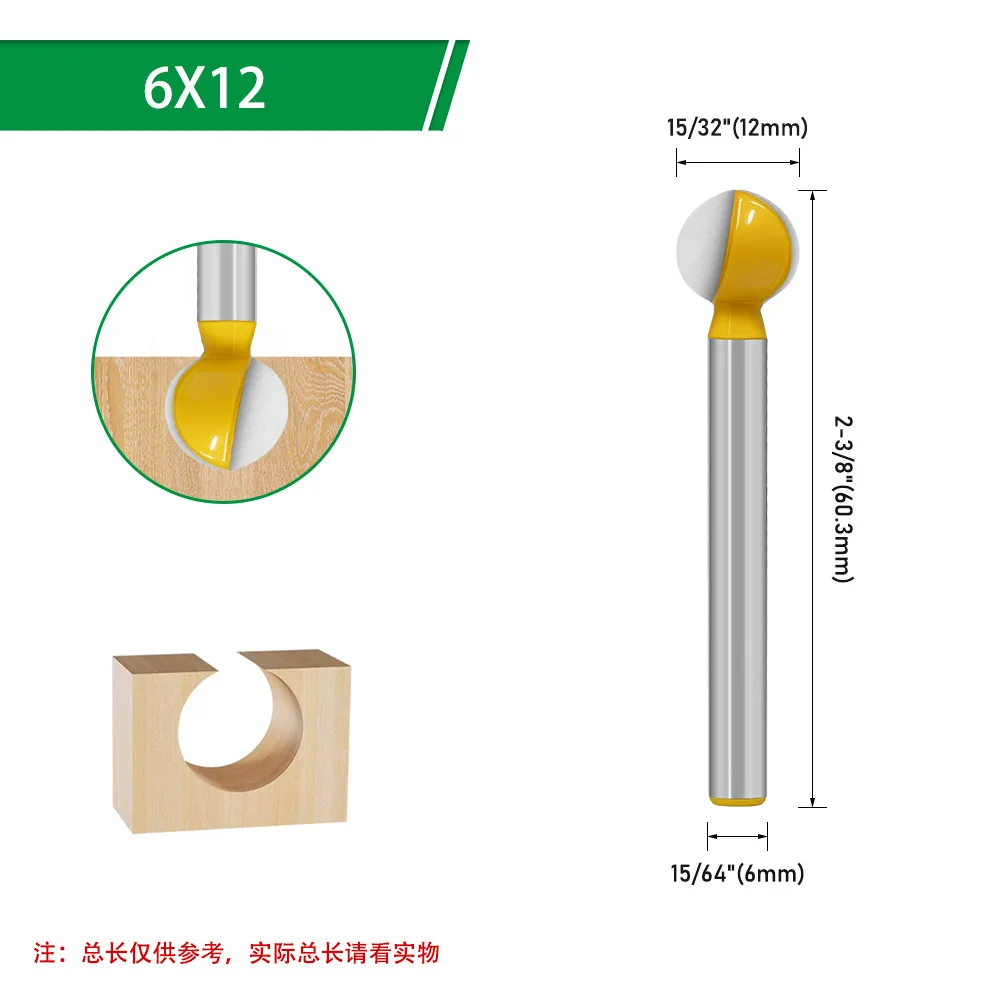 1 шт., 6 мм, фреза с хвостовиком, резьба по дереву, шариковый нос, круглая фреза для резьбы по дереву, фреза с радиусом сердечника, твердосплавная фреза
1 шт., 6 мм, фреза с хвостовиком, резьба по дереву, шариковый нос, круглая фреза для резьбы по дереву, фреза с радиусом сердечника, твердосплавная фреза