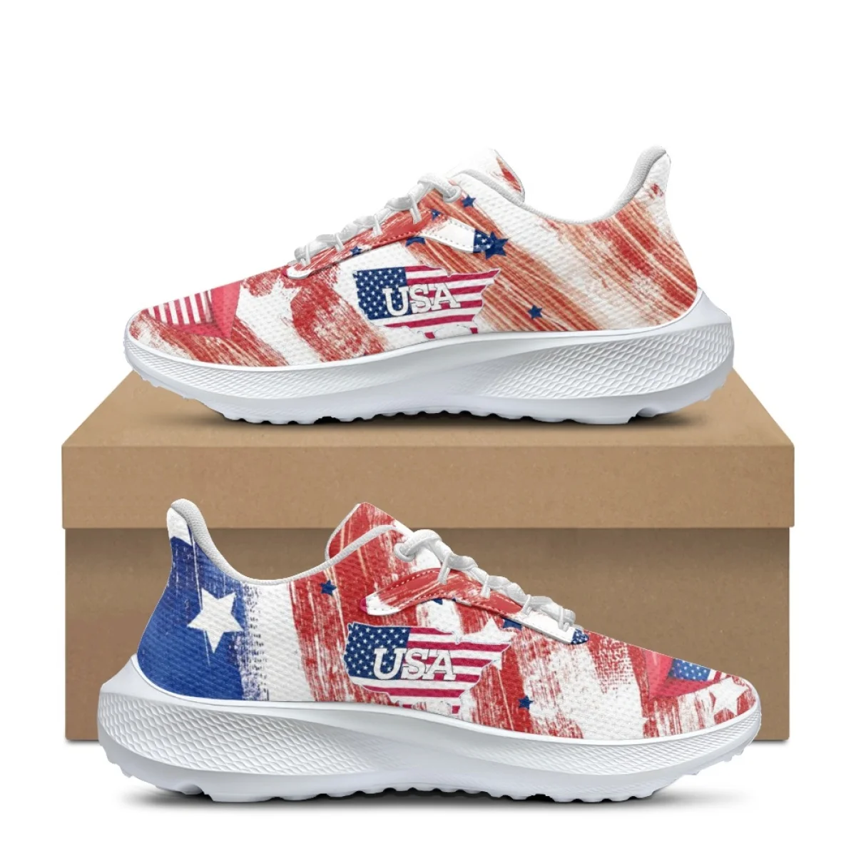 Кроссовки женские из сетчатого дышащего материала, с рисунком на День Независимости
Кроссовки женские из сетчатого дышащего материала, с рисунком на День Независимости