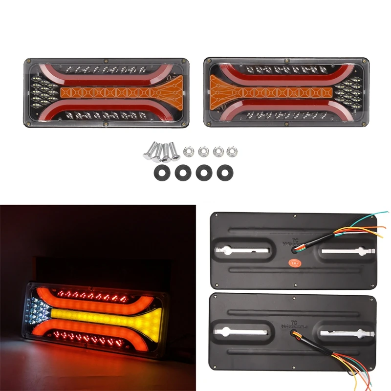2X 24V LED Car Truck Tail Lights Taillight Rear Brake Light Indicator Stop Signal Lamp Trailer Caravan Lorry Bus Boat RV
2X 24V LED Car Truck Tail Lights Taillight Rear Brake Light Indicator Stop Signal Lamp Trailer Caravan Lorry Bus Boat RV