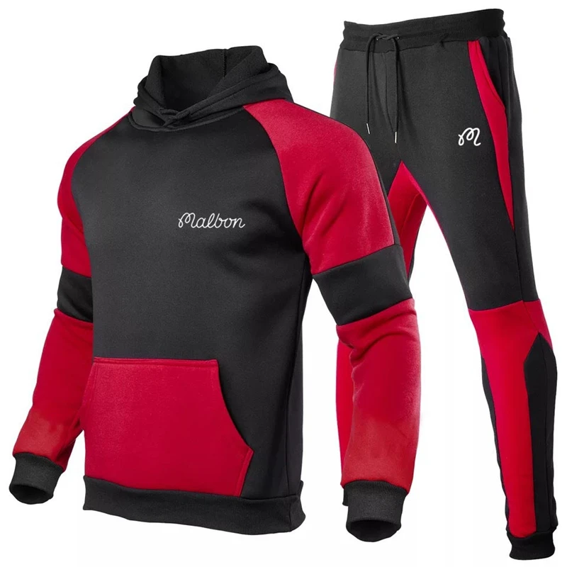 Autumn and winter men's leisure stitching plus velvet shoulder sports hoodie suit fashion golf suit
Autumn and winter men's leisure stitching plus velvet shoulder sports hoodie suit fashion golf suit