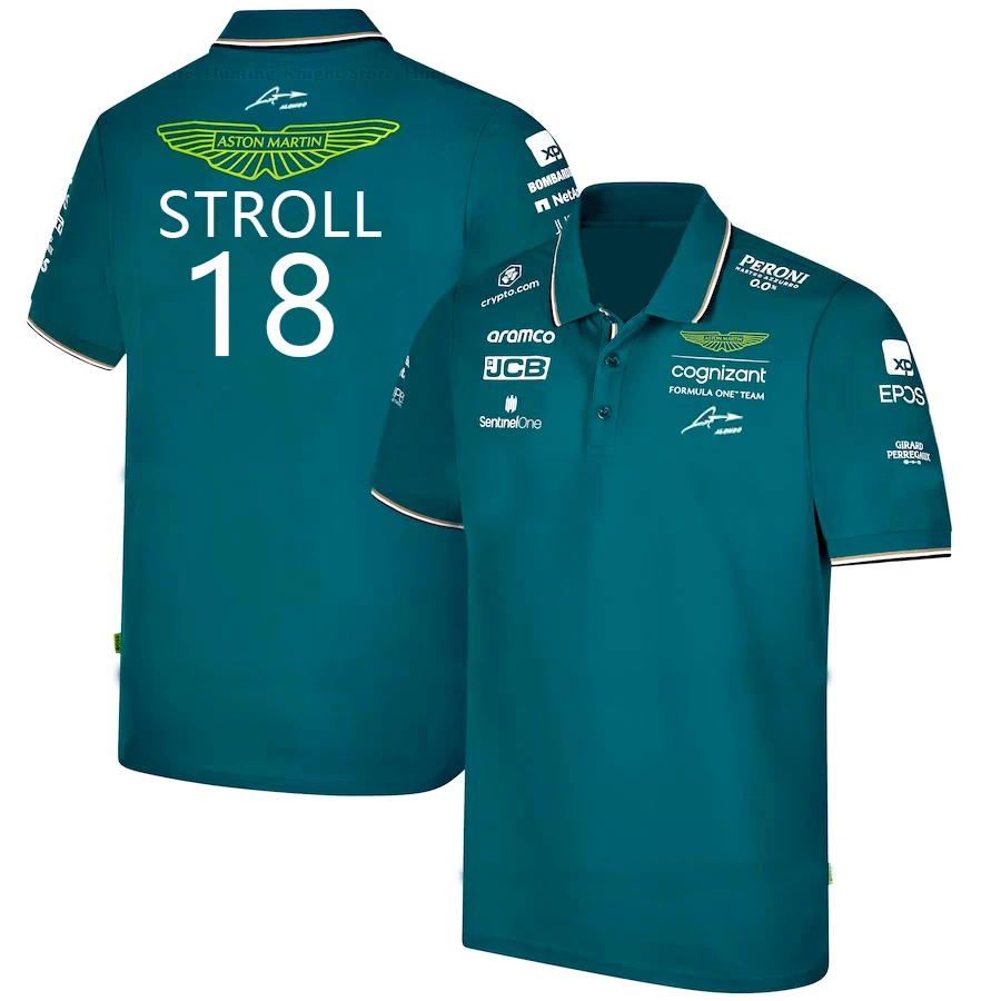 2023 Summer Hot Sale New F1 Racing Car Aston Martin Driver 18 Stoll Polo Shirt Formula One Men's Sports Shirt Driver 14 Same
2023 Summer Hot Sale New F1 Racing Car Aston Martin Driver 18 Stoll Polo Shirt Formula One Men's Sports Shirt Driver 14 Same