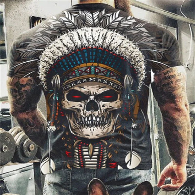 2021 Summer New Skull Print T Shirt Men's Casual Oversized Short Sleeve Hip Hop Street Alternative Apparel 3D Print T Shirt Top
2021 Summer New Skull Print T Shirt Men's Casual Oversized Short Sleeve Hip Hop Street Alternative Apparel 3D Print T Shirt Top
