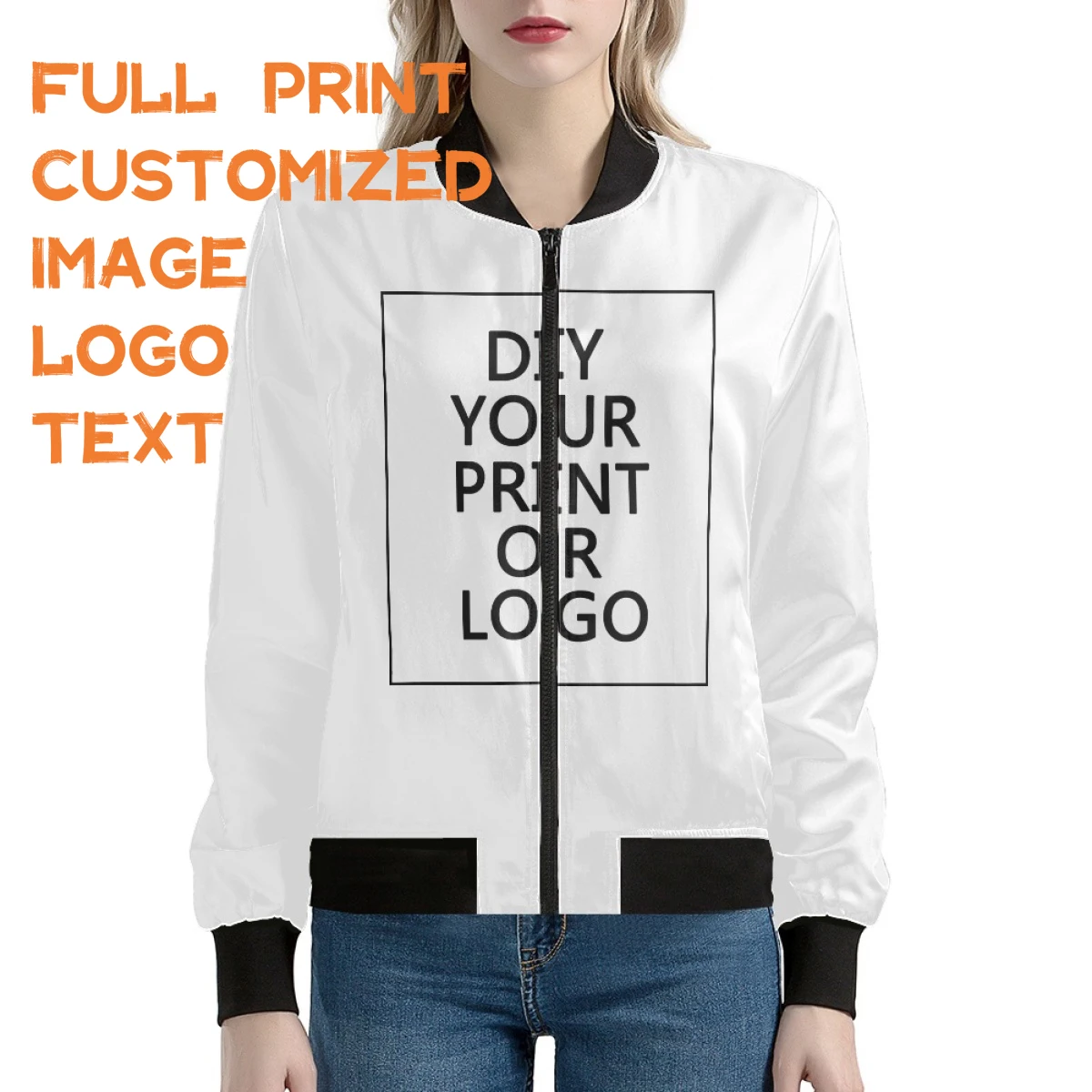 Женская Повседневная куртка-бомбер на молнии с воротником-стойкой
Женская Повседневная куртка-бомбер на молнии с воротником-стойкой