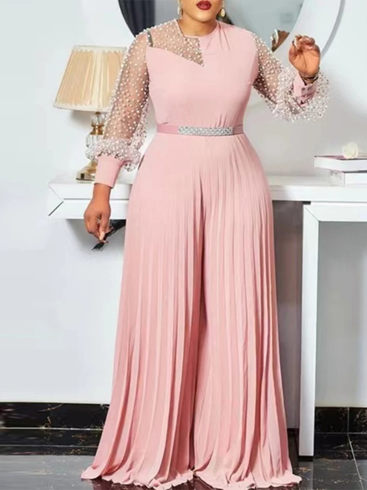 Женские Длинные Комбинезоны, прозрачные плиссированные широкие брюки с длинным рукавом, элегантный женский цельный наряд, Модный комбинез...
Женские Длинные Комбинезоны, прозрачные плиссированные широкие брюки с длинным рукавом, элегантный женский цельный наряд, Модный комбинез...