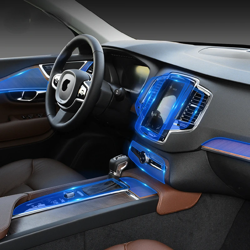 

For Volvo XC90 2015-2021 Car Interior Center console Transparent TPU Protective film Anti-scratch Repair film Accessories Refit