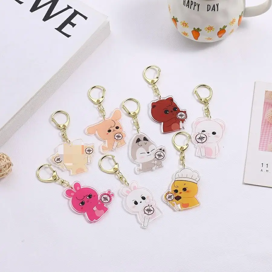 KPOP New Boys Group Stray Kids cartoon doll model cute keychain backpack decoration pendant jewelry Gifts LEE KNOW BANG CHAN I.N
KPOP New Boys Group Stray Kids cartoon doll model cute keychain backpack decoration pendant jewelry Gifts LEE KNOW BANG CHAN I.N