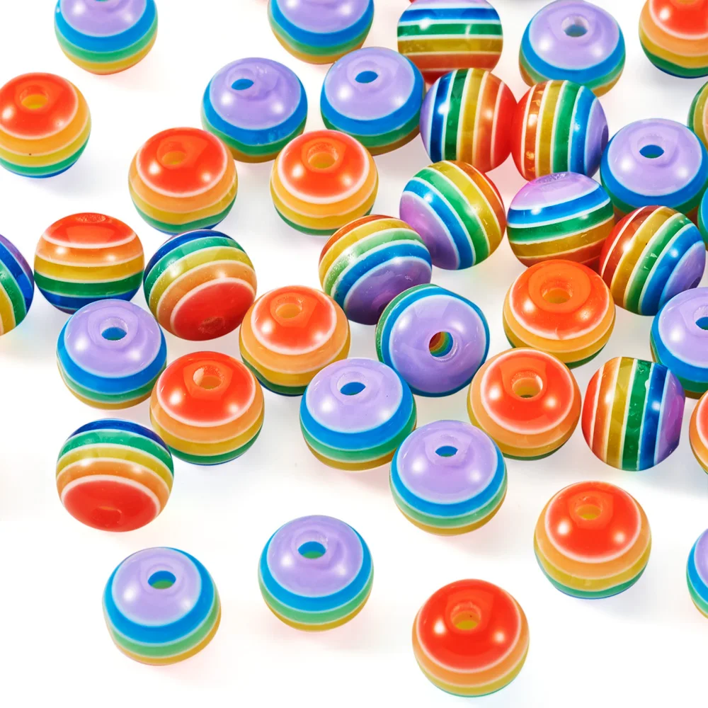 100pcs 8mm Transparent Stripe Resin Beads Colorful Round Loose Spacer Beads For Jewelry Making Handmade Bracelet Accessories
100pcs 8mm Transparent Stripe Resin Beads Colorful Round Loose Spacer Beads For Jewelry Making Handmade Bracelet Accessories