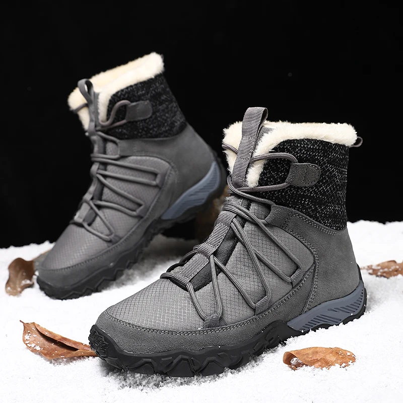 Fujeak Fashion Outdoor Boot Men’s Winter Snow Boots With Fur Keep Warm Cotton Shoes Plus Size Walking Comfortable Casual Shoe
Fujeak Fashion Outdoor Boot Men’s Winter Snow Boots With Fur Keep Warm Cotton Shoes Plus Size Walking Comfortable Casual Shoe