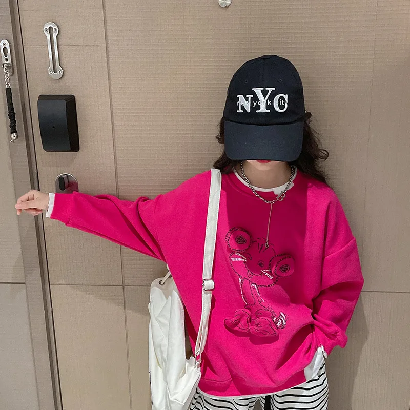 10 12 years Girls Cartoon Tops 2022 Fall Spring Kids Fashion Loose Sweatshirt Teenage Girl Clothes
10 12 years Girls Cartoon Tops 2022 Fall Spring Kids Fashion Loose Sweatshirt Teenage Girl Clothes
