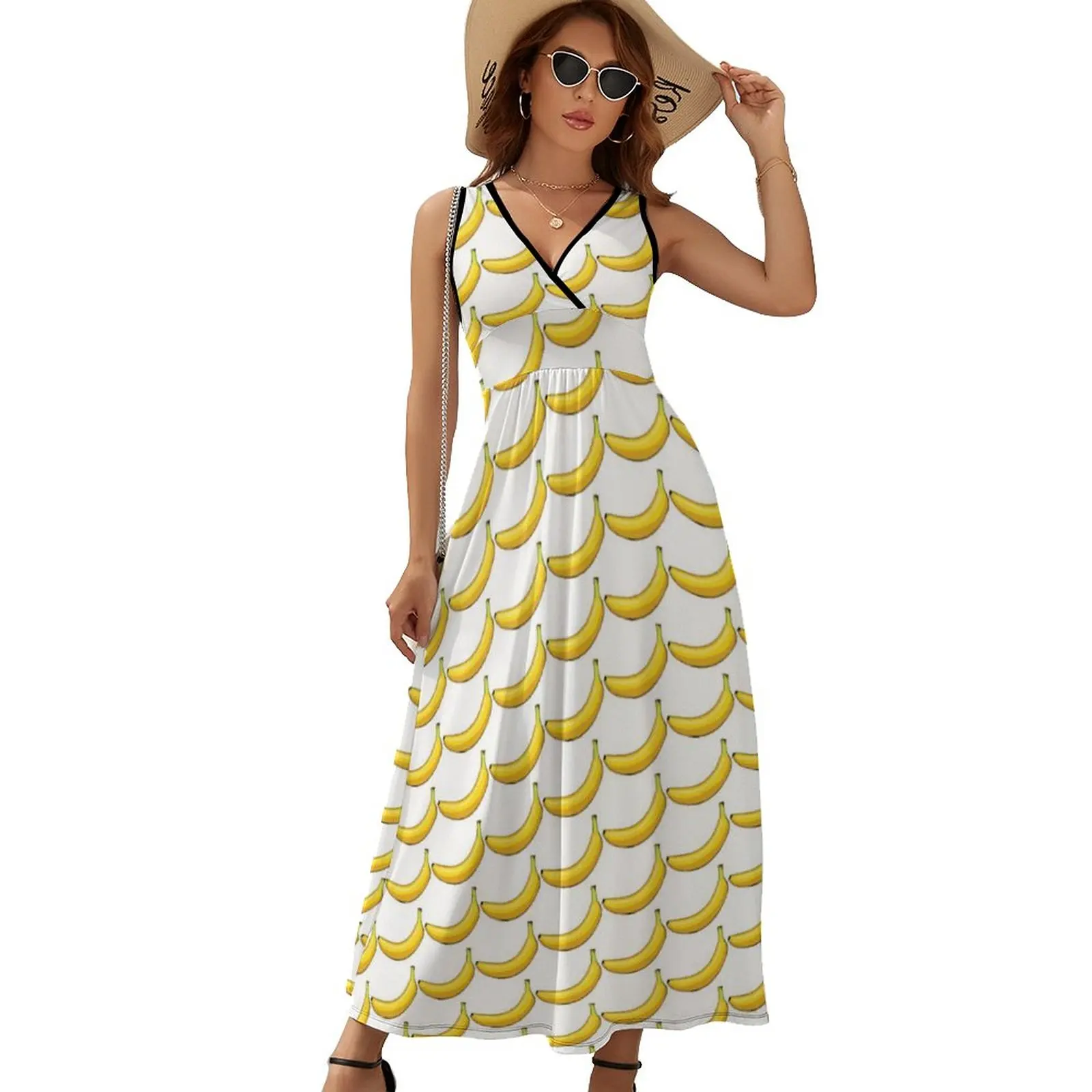 Funny Banana Dress Summer Fruit Vegetarian Streetwear V Neck Boho Beach Long Dresses Female High Waist Graphic Sexy Maxi Dress
Funny Banana Dress Summer Fruit Vegetarian Streetwear V Neck Boho Beach Long Dresses Female High Waist Graphic Sexy Maxi Dress