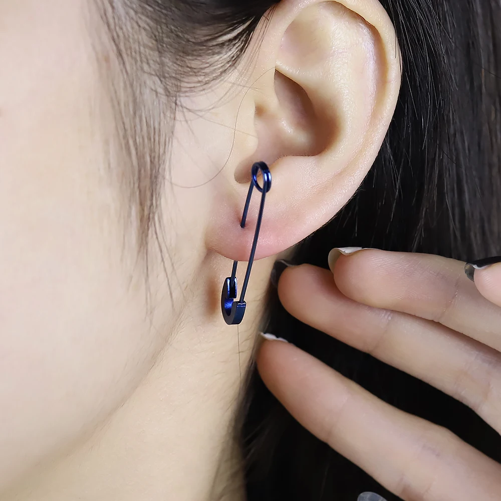 Stainless Steel Earrings Paperclip Safety Steel Pin Stud Earring Fashion Earrings Elegant Women Man Brooch Piercing
Stainless Steel Earrings Paperclip Safety Steel Pin Stud Earring Fashion Earrings Elegant Women Man Brooch Piercing