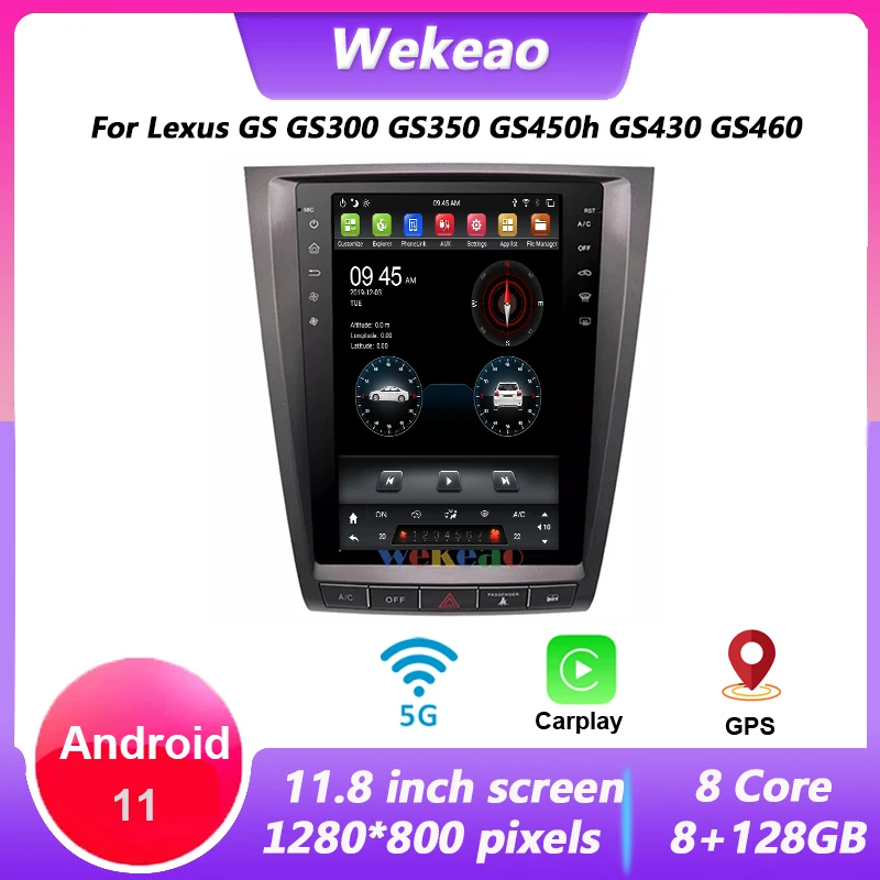 Wekeao вертикальный экран Tesla Style 12,1 ''1 Din Android 11 автомобильное радио для Lexus GS GS300 GS350 GS450h GS430 GS460 автомобильный Dvd-плеер
Wekeao вертикальный экран Tesla Style 12,1 ''1 Din Android 11 автомобильное радио для Lexus GS GS300 GS350 GS450h GS430 GS460 автомобильный Dvd-плеер