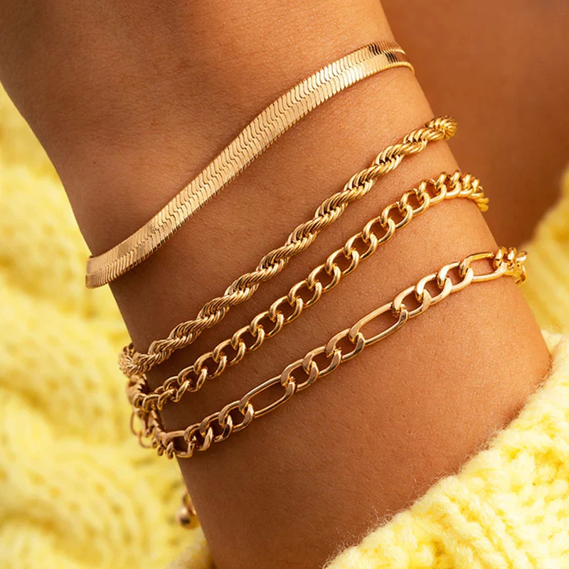 2022 Stainless Steel Gold Color horsewhip Chain Bracelet for Women Chain Bracelet Jewelry Gifts bracelet Wholesale Dropshipping
2022 Stainless Steel Gold Color horsewhip Chain Bracelet for Women Chain Bracelet Jewelry Gifts bracelet Wholesale Dropshipping