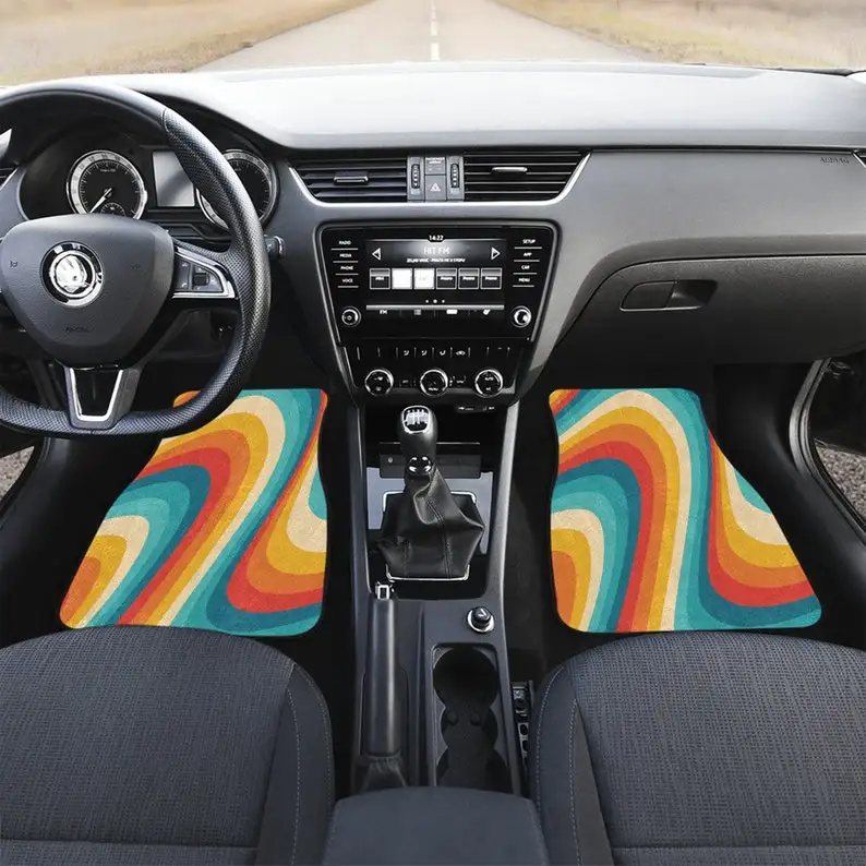 Vintage 70s Retro Wave Car Floor Mats, Hippie Car Mat, Car Accessories Gift, Retro Car Accessories, Interior Car Decor, Vintage
Vintage 70s Retro Wave Car Floor Mats, Hippie Car Mat, Car Accessories Gift, Retro Car Accessories, Interior Car Decor, Vintage