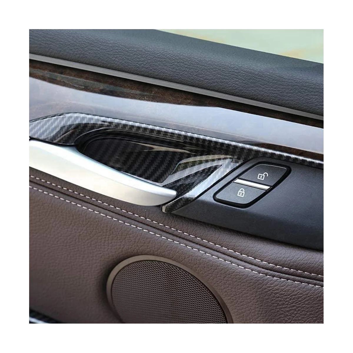 4PCS Car Inner Door Handle Bowl Trim Cover for X5 F15 X6 F16 2014-2018 Armrest Panel Frame Decorative Sticker Carbon
4PCS Car Inner Door Handle Bowl Trim Cover for X5 F15 X6 F16 2014-2018 Armrest Panel Frame Decorative Sticker Carbon