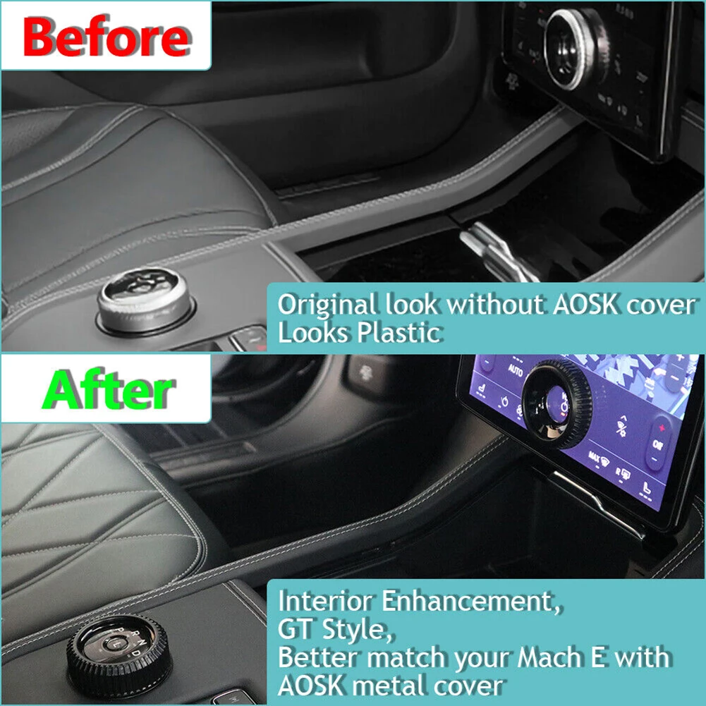 A Pair Volume Control Knob Shift Knob Metal Cover Sets For Mustang Mach E 2021-2023 Fashion Car Decor Accessories
A Pair Volume Control Knob Shift Knob Metal Cover Sets For Mustang Mach E 2021-2023 Fashion Car Decor Accessories