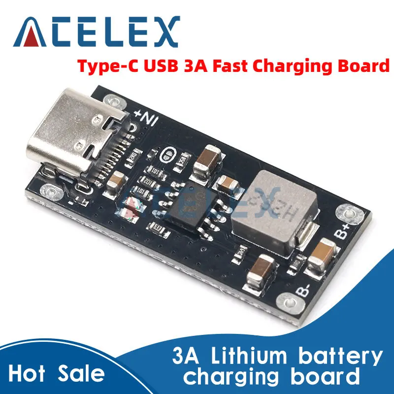 Type-C USB Input High Current 3A Polymer Ternary Lithium Battery Quick Fast Charging Board IP2312 CC/CV Mode 5V To 4.2V
Type-C USB Input High Current 3A Polymer Ternary Lithium Battery Quick Fast Charging Board IP2312 CC/CV Mode 5V To 4.2V