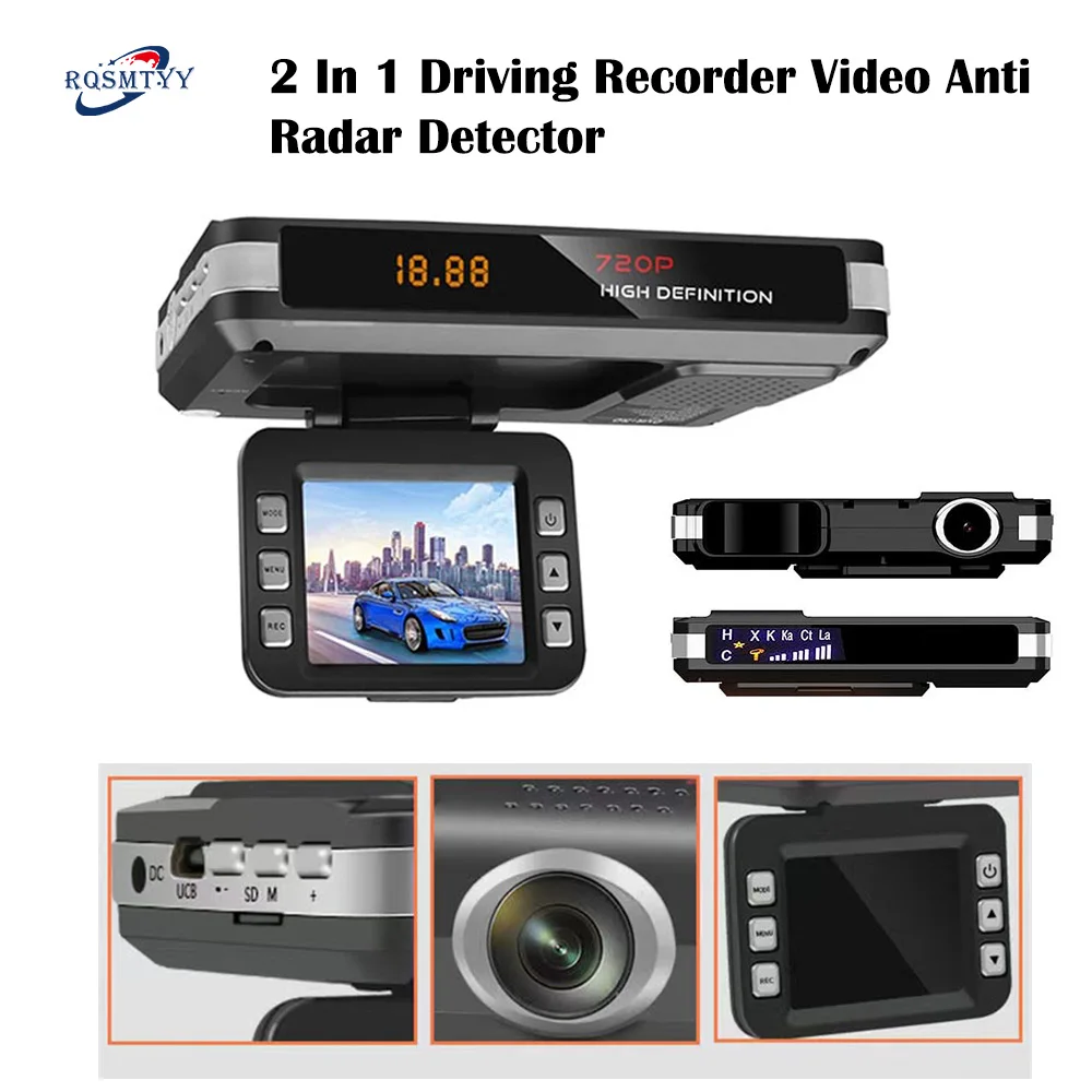 Dash Cam for Car DVR Camera Video Recorder 2 In 1 Radar Detector 1080P HD Night Vision GPS Tracking Large Wide Angle of 140°
Dash Cam for Car DVR Camera Video Recorder 2 In 1 Radar Detector 1080P HD Night Vision GPS Tracking Large Wide Angle of 140°