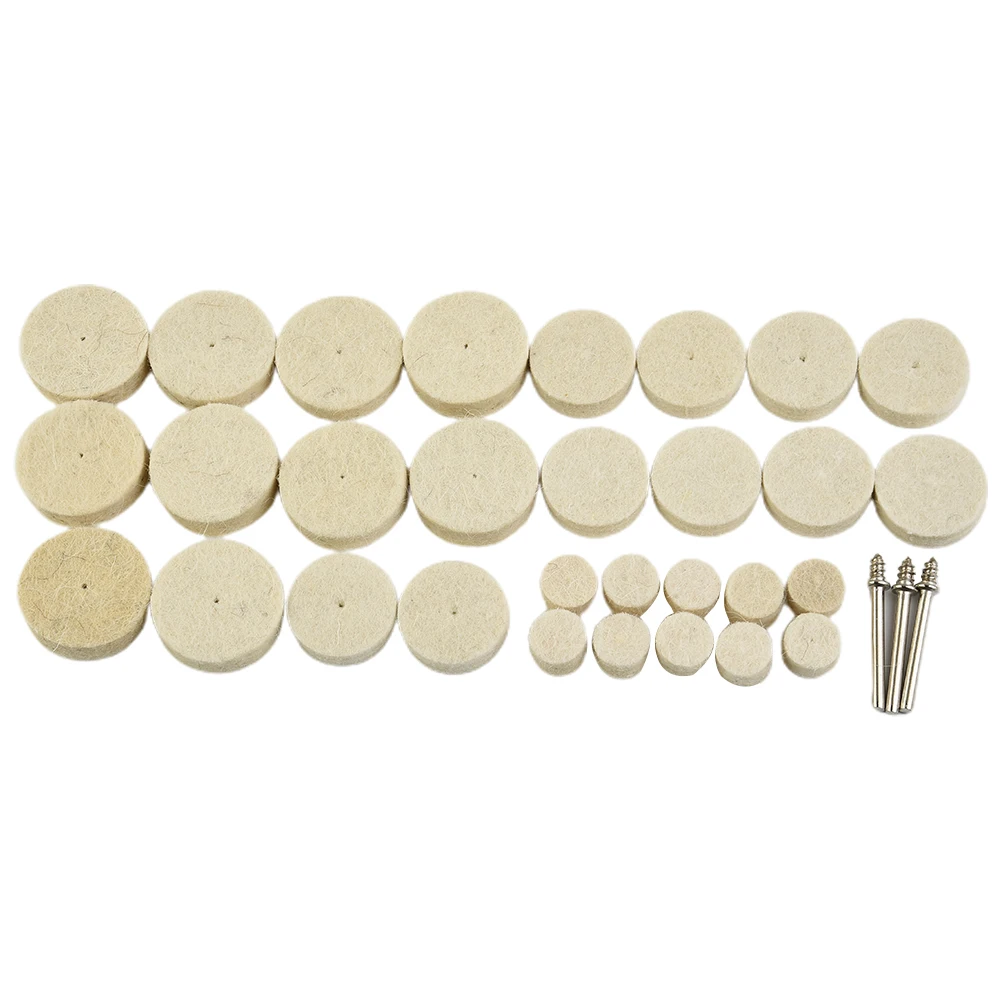 Home Wool Felt Wheels Polishing Wheel Rotary Tool 3.175mm 33pcs Accessory Buffing Wheel Kit Household Brand New
Home Wool Felt Wheels Polishing Wheel Rotary Tool 3.175mm 33pcs Accessory Buffing Wheel Kit Household Brand New
